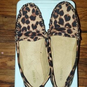 Leopard Print Mocassins By Old Navy